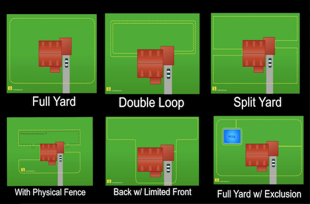 invisible fence flashing green light